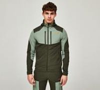 Monterrain Orbit Woven Running Hoodie - Green - Size M