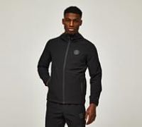Zavetti Canada Zidero Woven Zip Through Hoodie - Black - Size 2XL