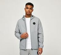 Zavetti Canada Zidero Woven Zip Through Hoodie - Grey - Size L