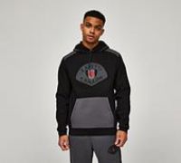 Zavetti Canada Boncini Two Tone Overhead Hoodie - Black