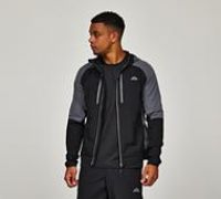Alpyrex Tarax Woven Full Zip Hoodie - Black - Size XL
