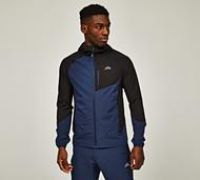 Alpyrex Solo 2.0 Woven Full Zip Hoodie - Navy - Size S