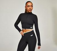 Forena Womens SLB Layer Zip Top - Black - Size XS
