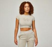 Forena Womens More Soul Baby T-Shirt - Beige - Size L