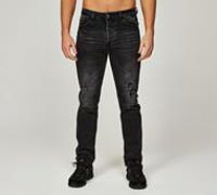 Alessandro Zavetti Mucchio Loose Stacked Denim Jean - Black - Size 34