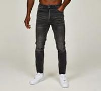 Alessandro Zavetti Quadratini Slim Tapered Denim Jean - Black - Size 30