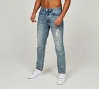 Alessandro Zavetti Spiaggia Loose Fit Ripped Jean - Blue - Size 30