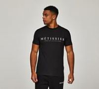 Mtissier Ayden Muscle Fit T-Shirt - Black - Size XL