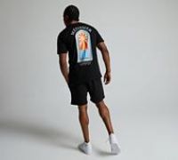 Mtissier Soliel T-Shirt and Short Set - Black - Size S