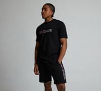 Mtissier Vesta T-Shirt and Short Set - Black - Size XL