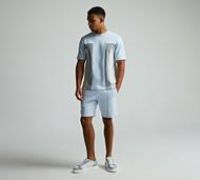 Celebre Side Colour Block Jersey T-Shirt - Blue - Size XS