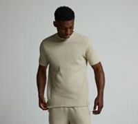 Celebre Waffle Resort T-Shirt - Beige - Size S