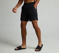 Celebre Seersucker Swimshort - Black - Size S