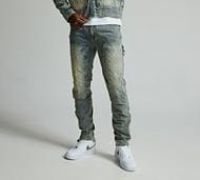 Dripmade Monogram Carpenter Denim Jean - Blue - Size 28