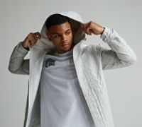 Dripmade Hoax Repeat Stitch Windbreaker - Grey - Size XS