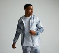 Dripmade Defiant AOP Windbreaker - Grey - Size M