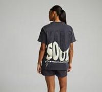 Forena Womens More Soul Boyfriend Fit T-Shirt - Grey - Size XL