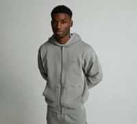 Authorized Blanks Carpenter Zip Through Hoodie - Grey - Size XL