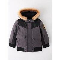 Zavetti Canada Younger Boys Garanto Bomber Jacket - Grey