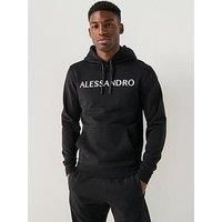 Alessandro Zavetti Calcio Graphic Oth Hoodie - Black