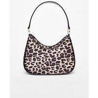 Quiz Leopard Print Shoulder Bag