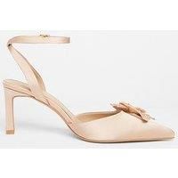 Quiz Champagne Floral Court Heels