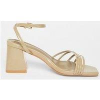 Quiz Khaki Strappy Heels