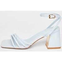 Quiz Pale Blue Strappy Heels
