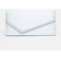 Quiz Light Blue Diamante Clutch