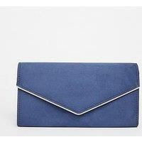 Quiz Navy Thin Clutch Bag
