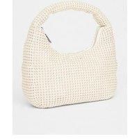 Quiz White Mini Jewel Pouch Bag
