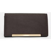 Quiz Black Long Clutch Bag