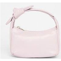 Quiz Lilac Knot Handle Shoulder Bag