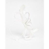 Quiz White Diamante Loop Bow Headband Fascinator