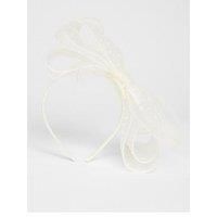 Quiz Cream Polka Dot Bow Headband