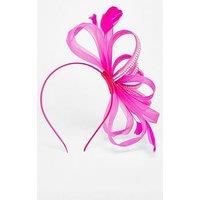 Quiz Fuchsia Diamante Loop Headband Fascinator