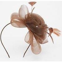 Quiz Brown Flower Headband Fascinator
