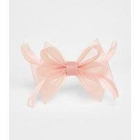 Quiz Blush Small Bow Clip Fascinator