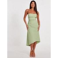 Quiz Sage Bandeau Midi Dress