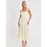 Quiz Pale Blue Crinkle Midaxi Dress