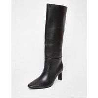 Quiz Women's Black Wide Fit Knee High Boots | Size: 4