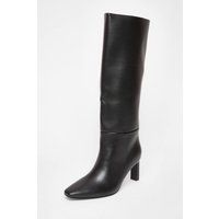 Quiz Women's Black Wide Fit Knee High Boots | Size: 5