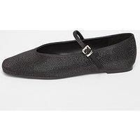 Quiz Women's Black Diamante Embellished Pumps | Size: 8