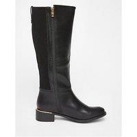 Quiz Women's Black Wide Fit Knee High Boots | Size: 5