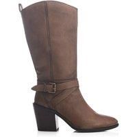 Moda In Pelle Women's Serana Leather Block Heeled Knee High Boots