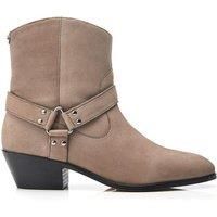Moda In Pelle Women's Alexiia Nubuck Cuban Heeled Ankle Boots