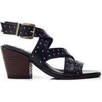 Moda In Pelle Mayley Stud Western Heeled Sandal - Black