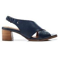 Moda In Pelle Prinia Crossover Leather Sandal - Navy