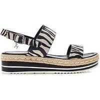 Moda In Pelle Periso Wedge Sandals - Zebra