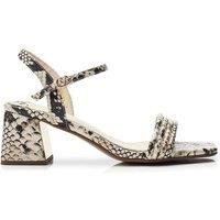 Moda In Pelle Women's Mayra Faux Leather Block Heeled Sandals